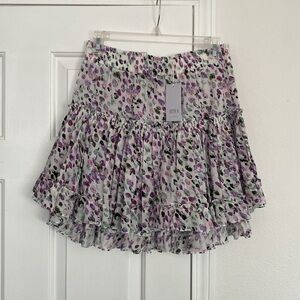 Misa NWT ruffled tiered mini skirt.